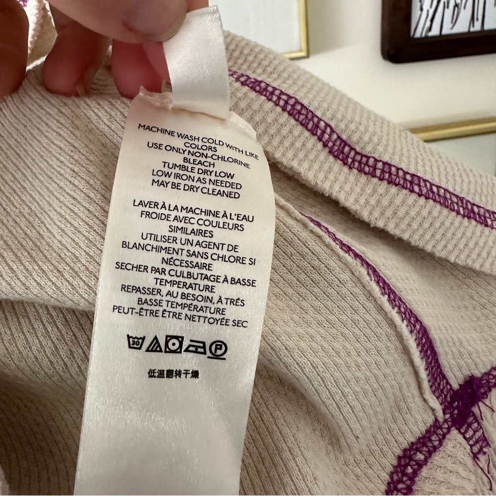 Free People She’s Reversible Cuff Thermal - Small, Oat - Picture 9 of 11